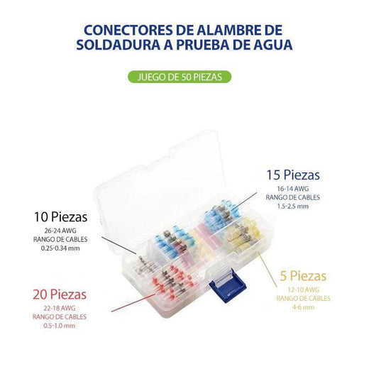 Conectores de alambre de soldadura a prueba de agua