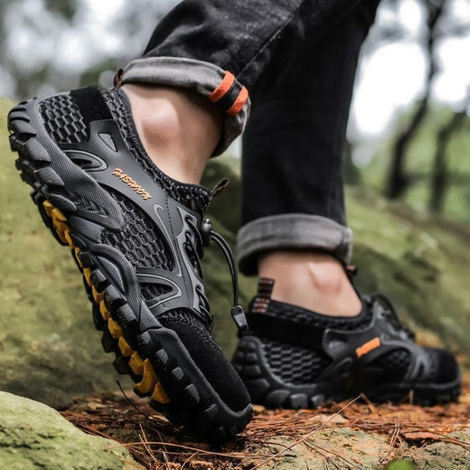 Zapatos Ligeros De Malla Transpirable Para Caminar Al Aire Libre Para Hombres