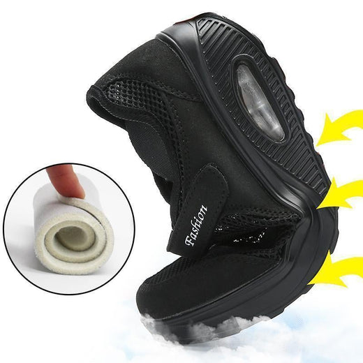 Zapatos femeninos de malla transpirable con Amortiguador de aire