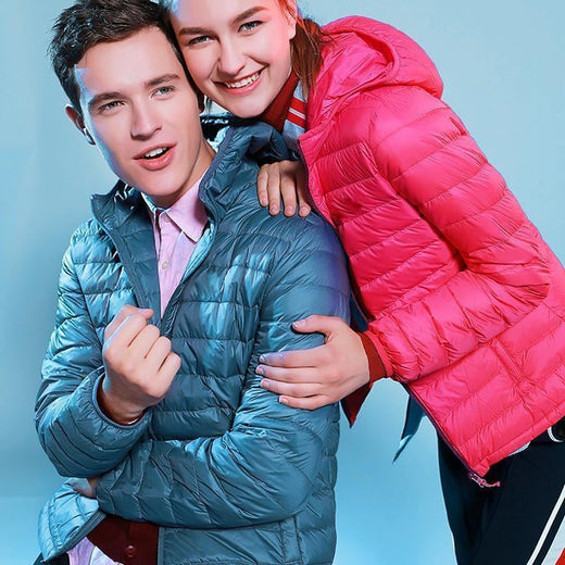 Traje de Plumón ultraligero con capucha - 8 colores para hombres y mujeres