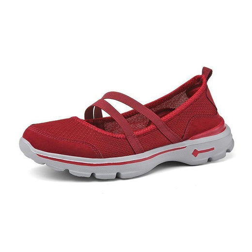 Zapatillas Planas con Tejido Elástico con suela desantilizante, Malla Transpirable.