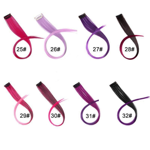 Clip de color en extensiones de cabello