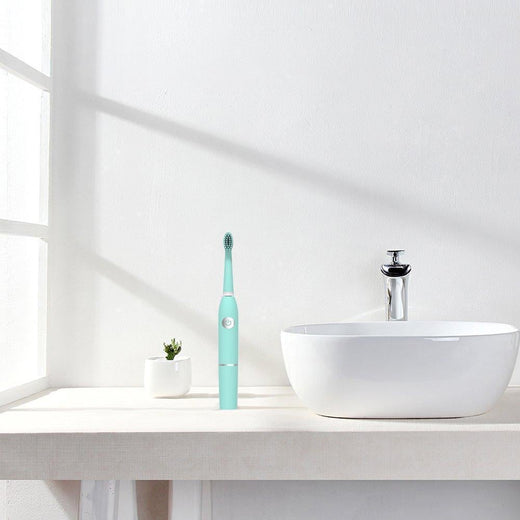 5 Modos Cepillo Dental Eléctrico de Vibración Acústica,con 3 capezas para cambiar