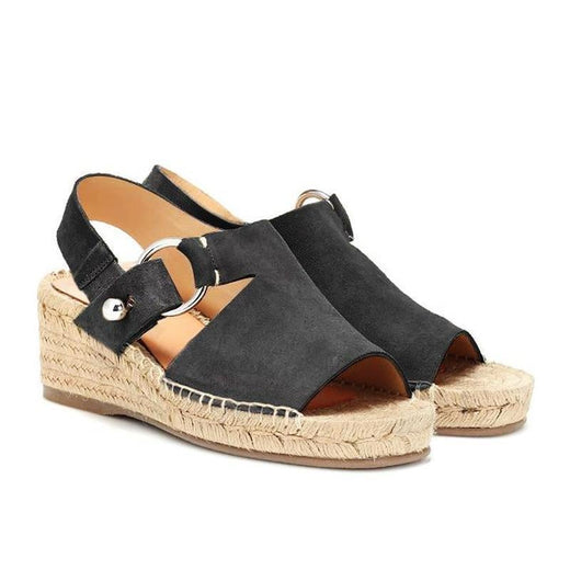PEEP-TOE Sandalias Cómodas con tacón medio