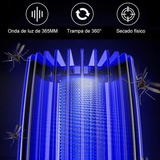 Asesino de mosquitos recargable 2 en 1