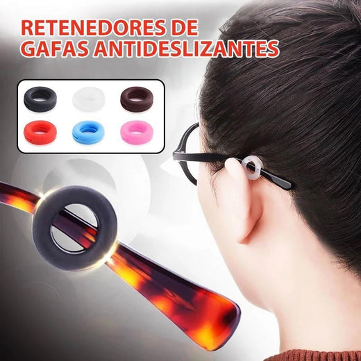 Retenedores de gafas confort antideslizantes redondos (5 pares)