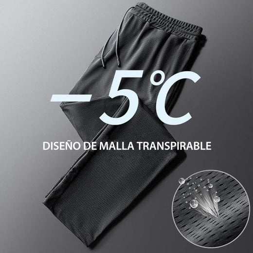 Pantalones de fitness de seda de hielo para hombre