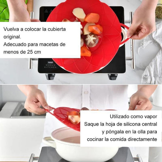 Tapa de silicona de evitar el desbordamiento