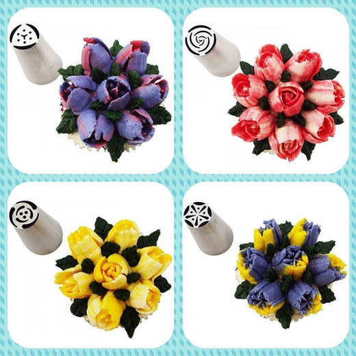 Boquillas de Acero Inoxidable (13 Piezas) para Magdalenas y Decoración de Pasteles