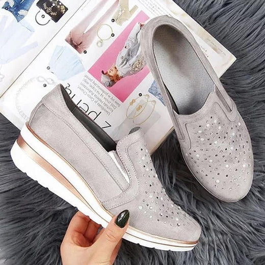Zapatillas moda de mujer con pedrería
