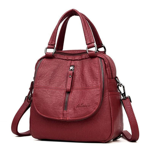 Bolso de cuero multiusos de hombro de moda