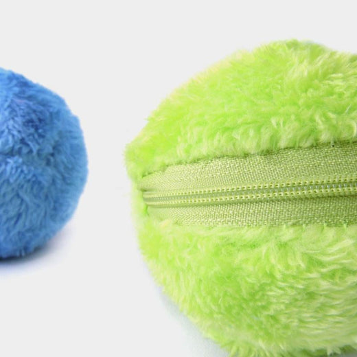 Pelota de juguete eléctrico para mascotas con funda de felpa (4 fundas)