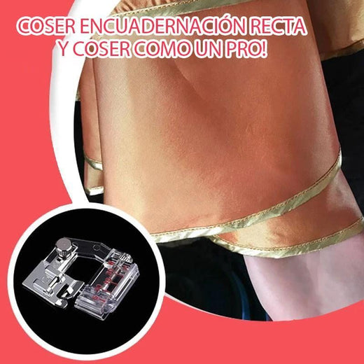 Pie prensatelas de sesgo ajustable