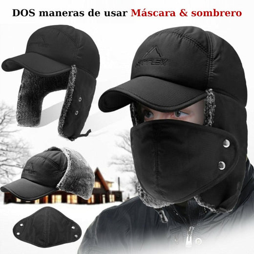 Unisex a prueba de viento y sombrero de protección y protección de la cara