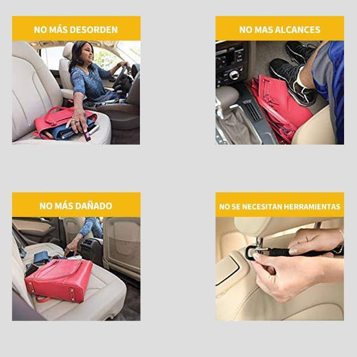 Red de almacenamiento de doble capa de asiento para automóvil