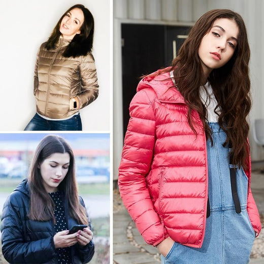 Traje de Plumón ultraligero con capucha - 8 colores para hombres y mujeres