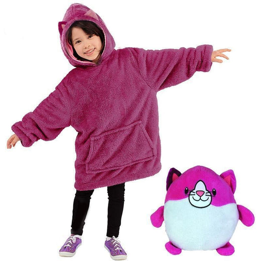 Sudadera con capucha con forma de mascotas extragrande, cómoda y cálida para niños