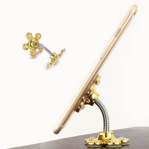 Soporte para teléfono de 360 grado de flores de succión