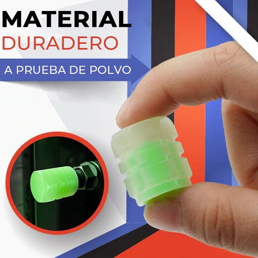 Tapas De Válvulas De Neumáticos Fluorescentes Universales