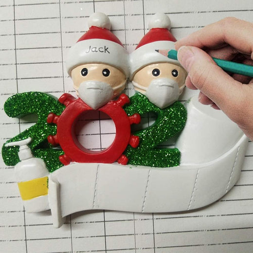 Ventas calientes de Navidad - Adorno navideño con fecha 2020