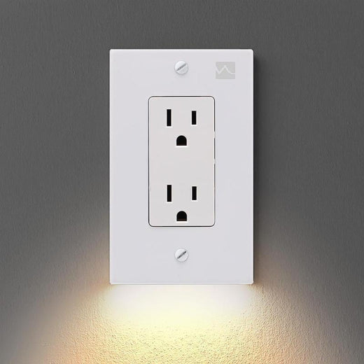 Placa de pared de salida Hirundo con luces de noche LED