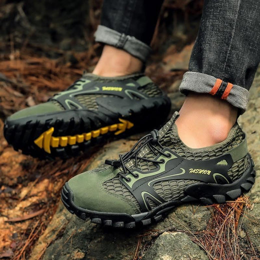 Zapatos Ligeros De Malla Transpirable Para Caminar Al Aire Libre Para Hombres