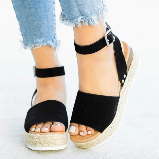 Sandalias con tira de plataforma