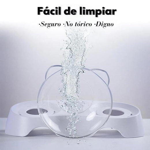 Tazón de alimentación para gatos (individual / doble)