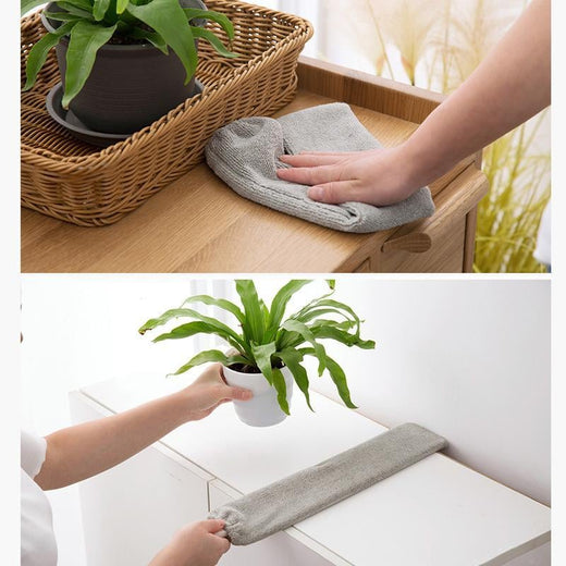 Cepillo para polvo de brecha mango largo