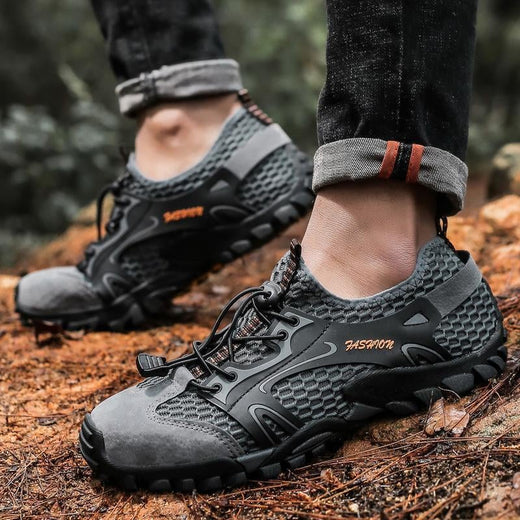 Zapatos Ligeros De Malla Transpirable Para Caminar Al Aire Libre Para Hombres