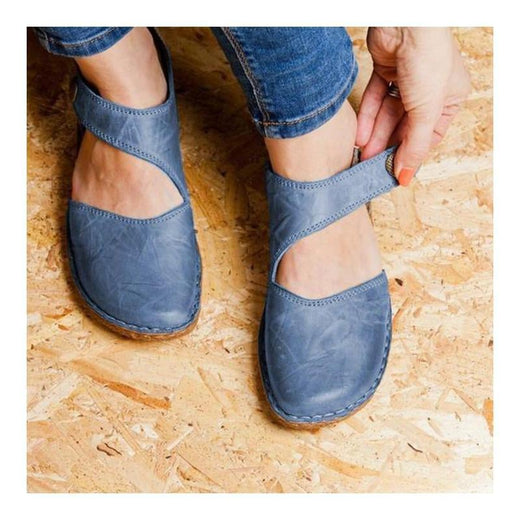 Sandalias Mary Jane con Velcro Vintage y Suaves