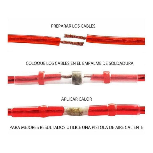 Conectores de alambre de soldadura a prueba de agua