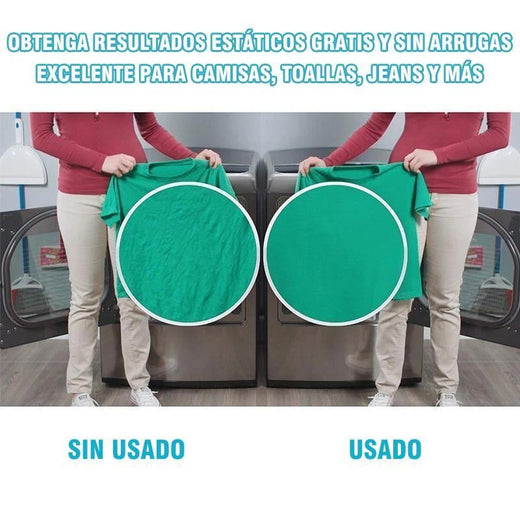 Bola de vapor Secadora de ropa Suavizante de telas Bola