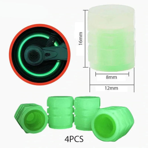 Tapas De Válvulas De Neumáticos Fluorescentes Universales