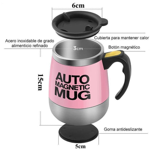Autoagitable taza para café, zumo, leche, 6 colores