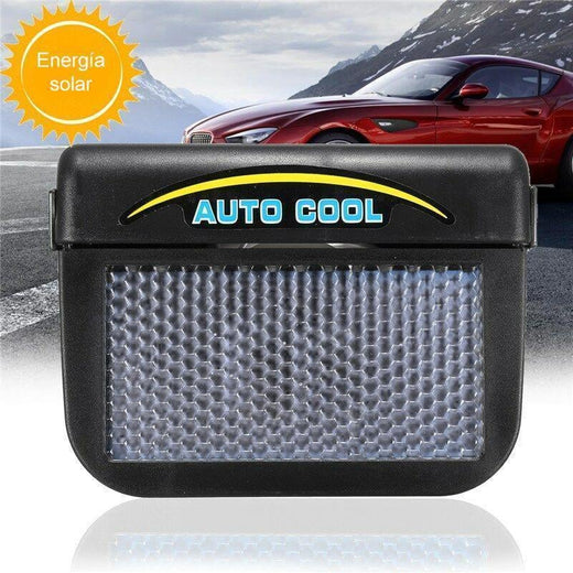 Ventilador de la ventana del coche usando energía solar