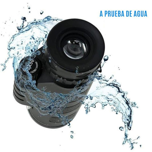 Telescopio monocular de alta potencia 12X50 con adaptador para teléfono inteligente y trípode