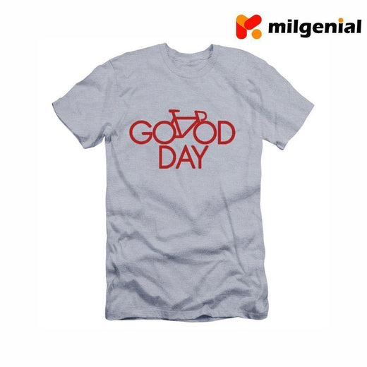 100% Algodón Camiseta Estampada de Personalidad- Good Day (Un Buen Día)