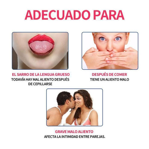 Cepillo para el sarro de la lengua con cerdas suaves