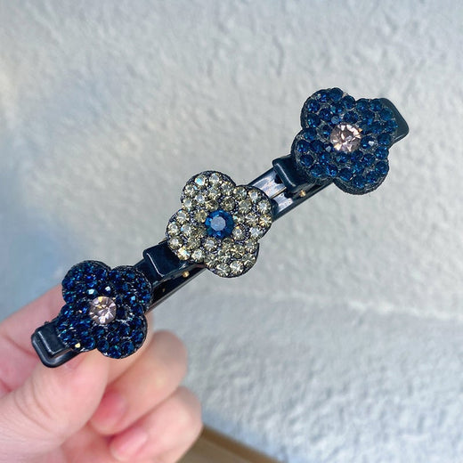 Tres Clips de Pelo Lateral de Flores