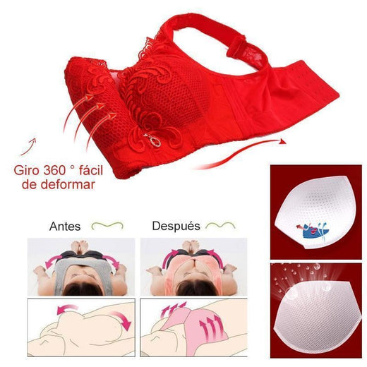 Ropa interior antideslizante con bordado