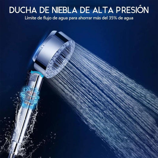 Rociador de ducha de doble cara de alta presión de agua