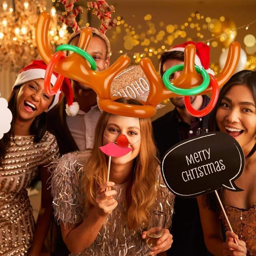 Astas de reno inflables navideñas / orejas de conejo