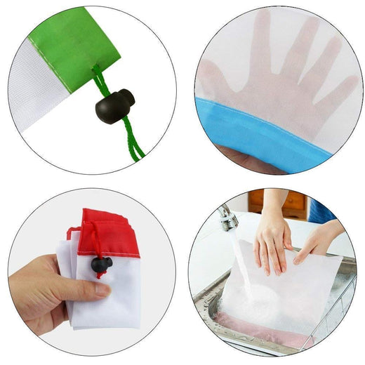 Bolsa portátil ecológico y reutilizable, 12 Piezas.