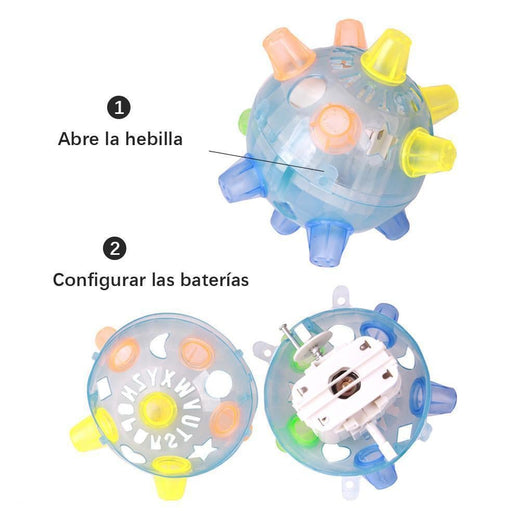 Bola de salto de resplandor eléctrico