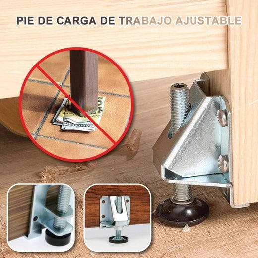Pie de carga de trabajo ajustable