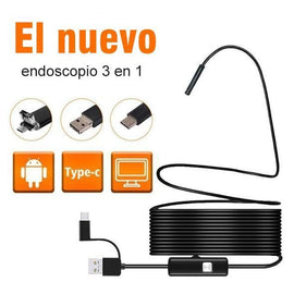 Android Endoscopio Cámara flexible e impermeable