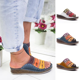 Sandalias de Costura multicoloras Modernas