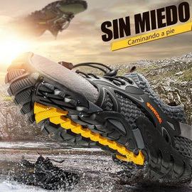 Zapatos Ligeros De Malla Transpirable Para Caminar Al Aire Libre Para Hombres