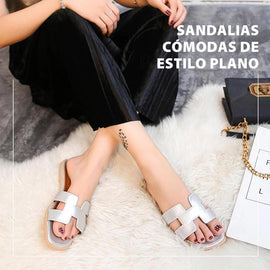 Sandalias cómodas elegantes y planas